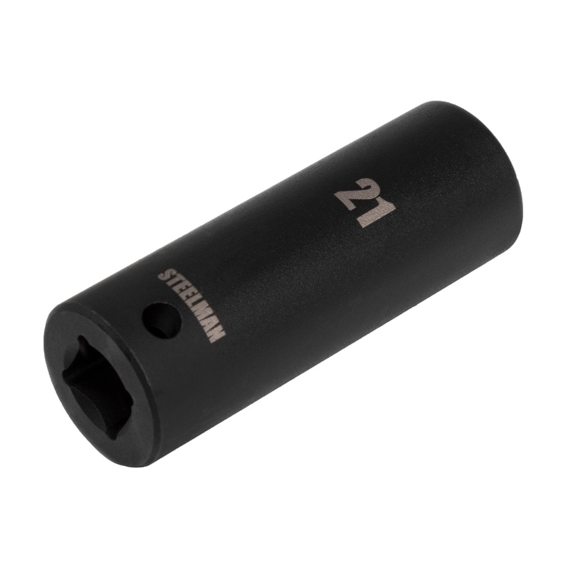 1/2-Inch Drive x 21mm Deep Well Thin Wall 6-Point Impact Socket