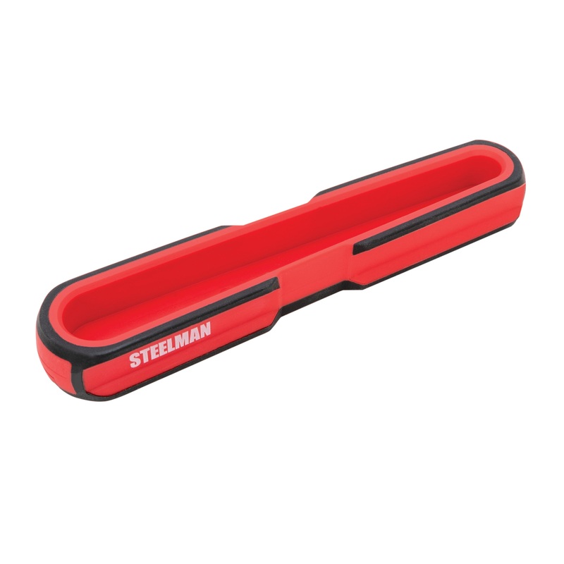 Small 6-Inch Long Magnetic Steel Socket Storage and Parts Accessory Tray