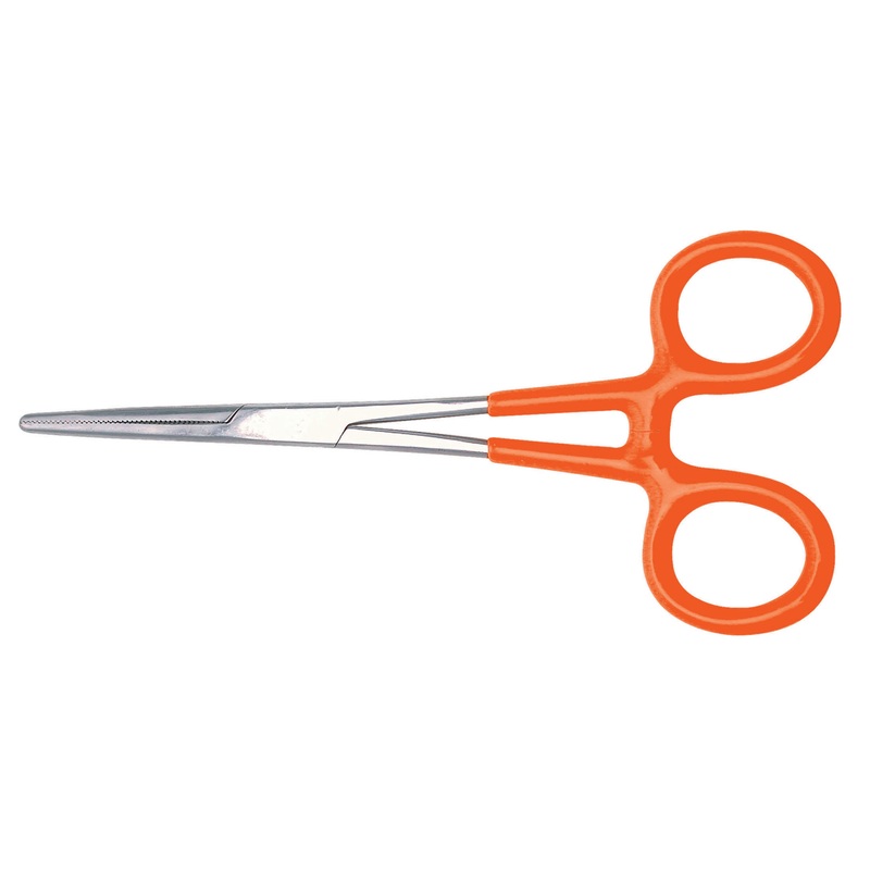 Straight Jaw 6-1/4-Inch Long Stainless Steel Locking Hemostat Forceps