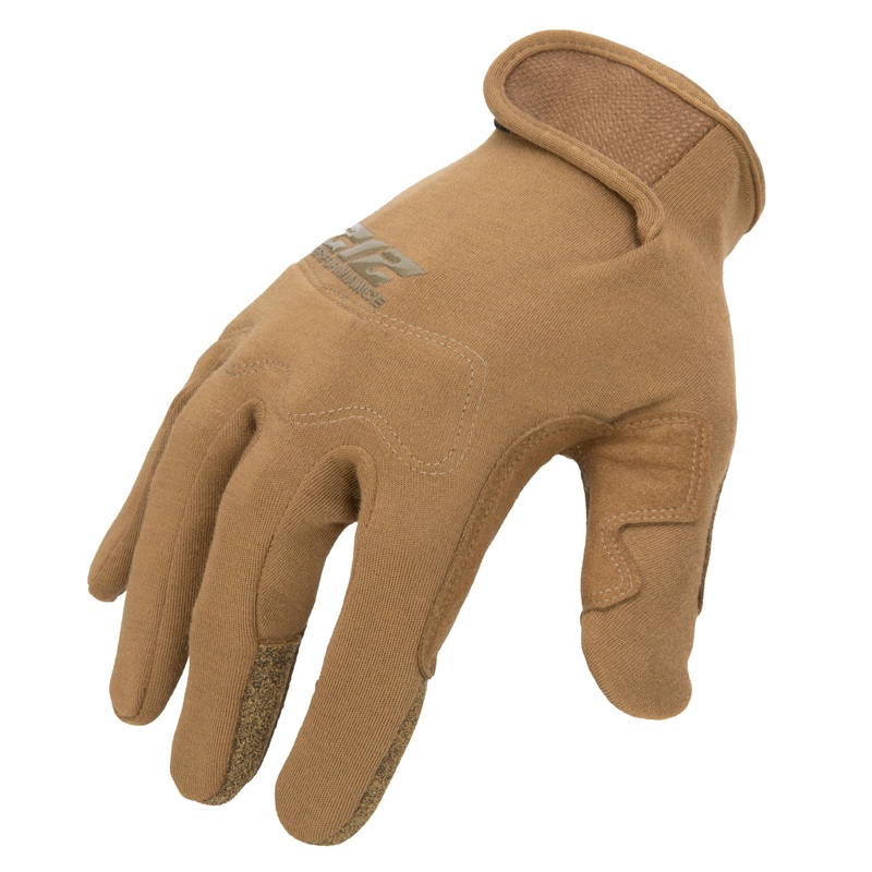 GSA Compliant Fire Resistant Premium Leather Operator Gloves in Coyote SM