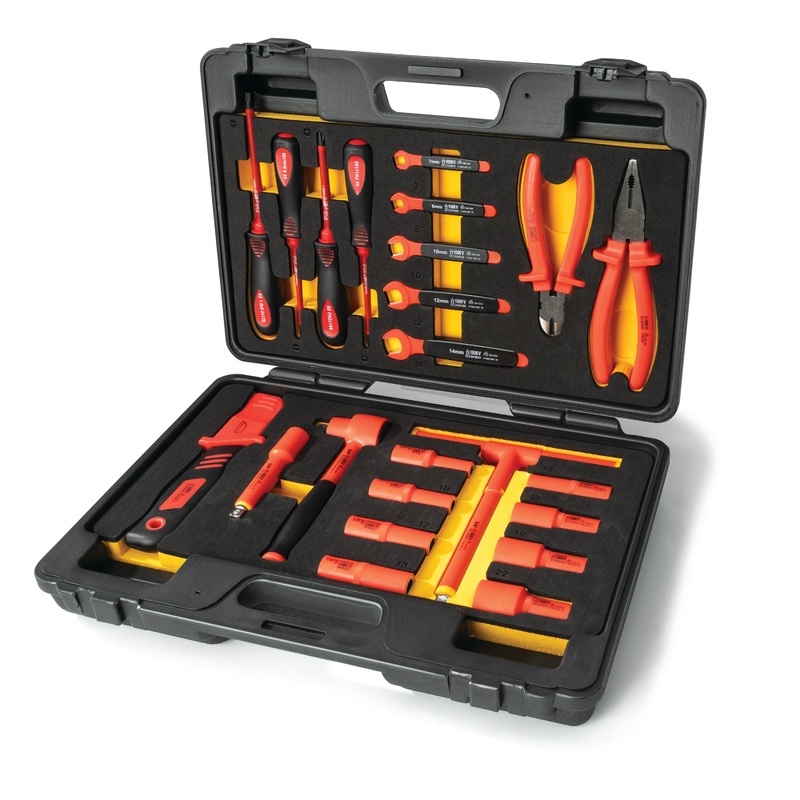 23-Piece Metric 1000V VDE Certified Insulated Electrical Tool Set