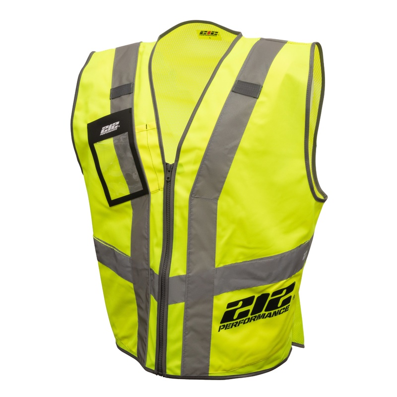 Hi-Viz ANSI Class 2 Safety Vest with Windowed Badge Pocket SM
