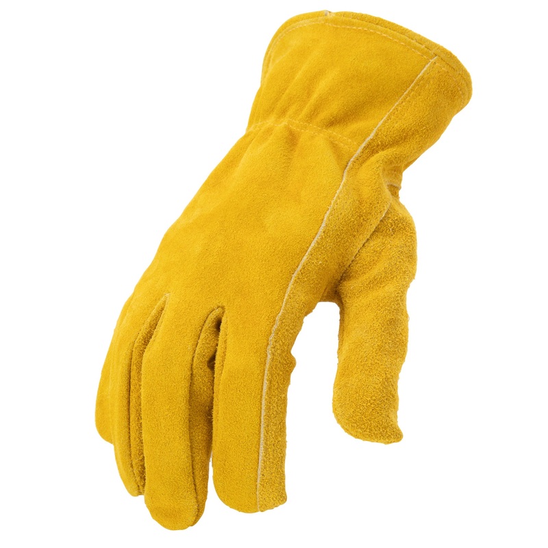 Leather Driver Work Glove in Golden Brown SM Dozen