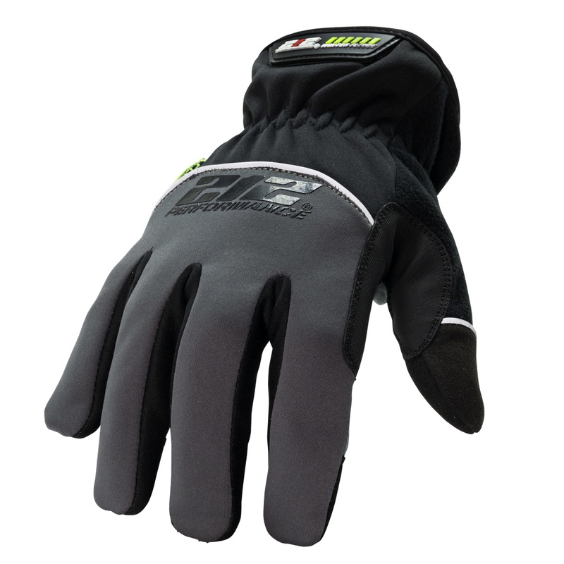 Waterproof Fleece Lined Tundra Touchscreen Screen Gloves in Gray and Black SM