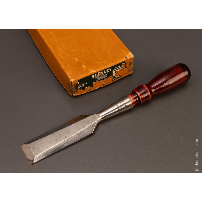 1 1/4 Inch STANLEY No. 750 Chisel Mint in Box – 117833