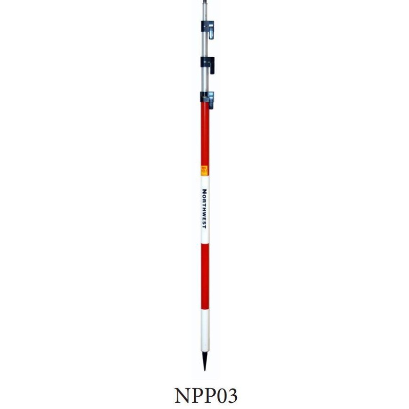 Northwest Instrument 5 Meter Aluminum Prism Pole Compression Lock – NPP03