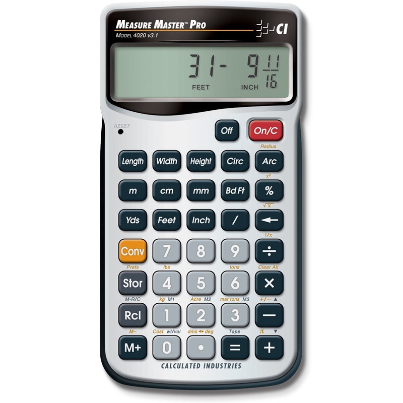 Calculated Industries Measure Master Pro Dimensional Conversion Calculator – 4020