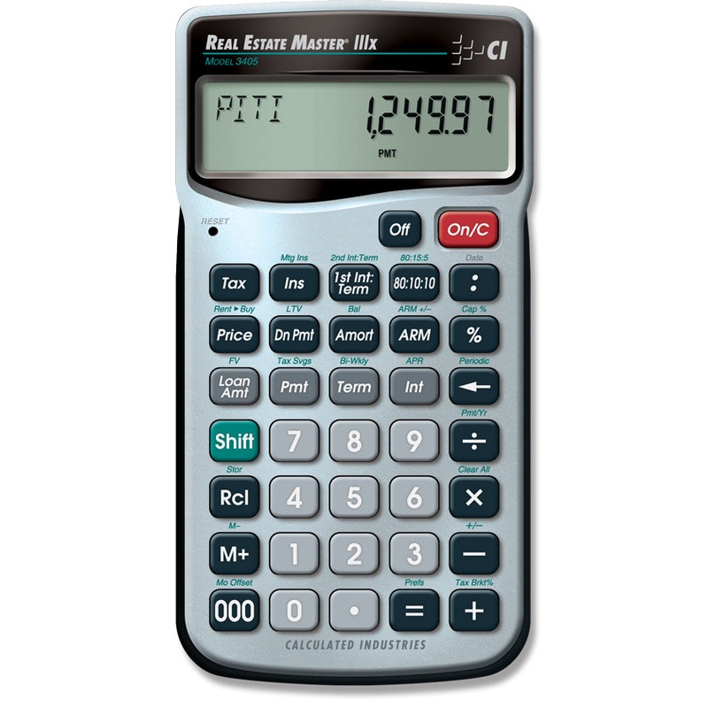 Calculated Industries Real Estate Master IIIX Residential Finance Calculator – 3405