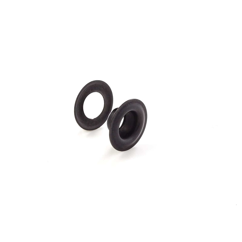 #0 Black, Gromet with Washer, Solid Brass – 12 pk, #GROM-0-BLK