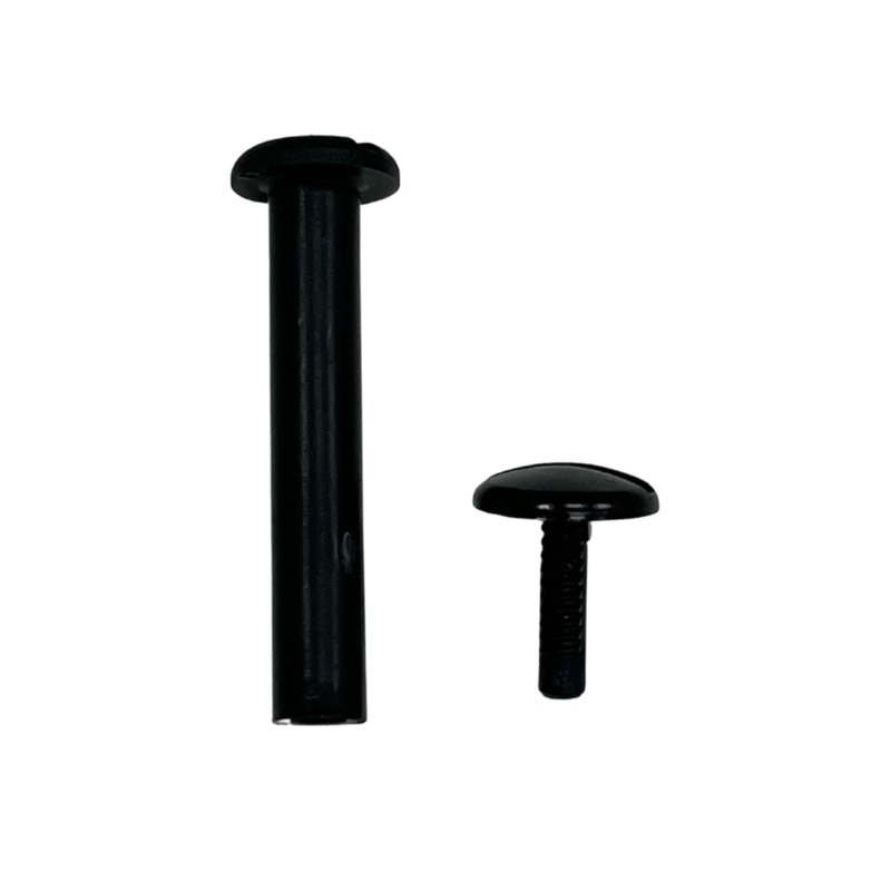 1 1/4″ Black, Post & Cap, Plastic, #L-1694-1-1-4