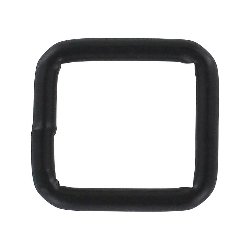 1″ Matte Black, Welded Ring, Steel, #P-2260-BLK