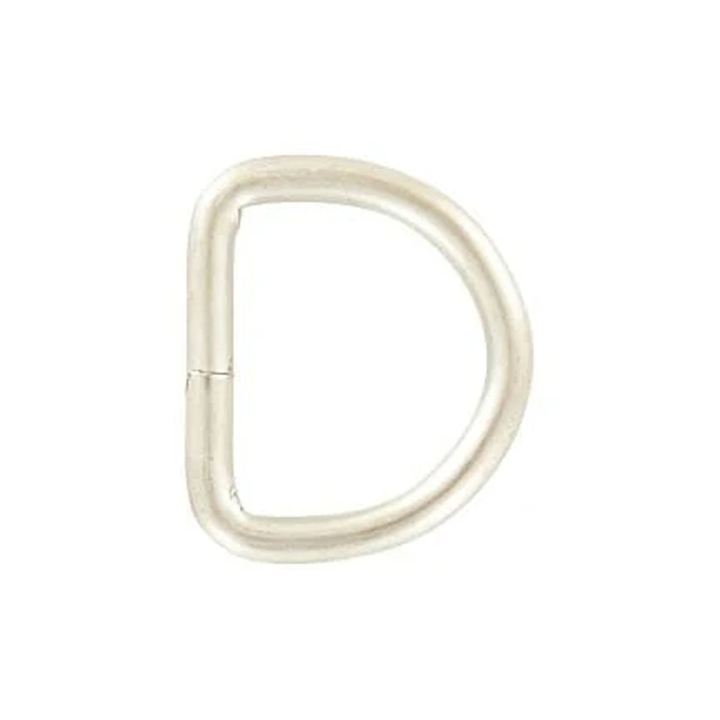 1″ Satin Nickel, Welded D Ring, Steel, #P-2257