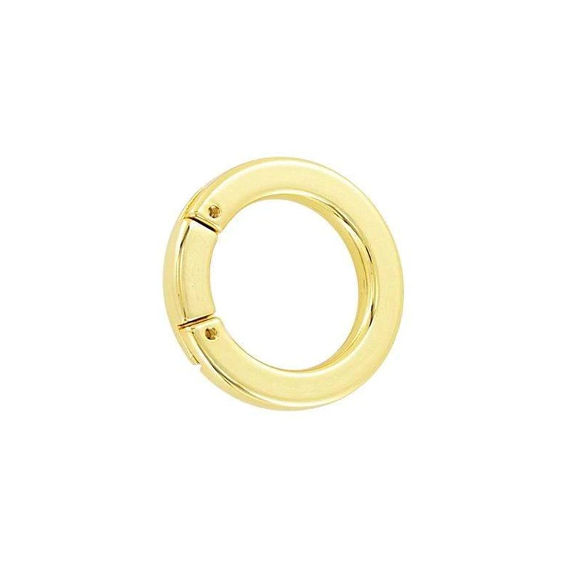 1″ Shiny Gold, Screw-Apart Round Ring, Zinc Alloy, #P-2758-GOLD
