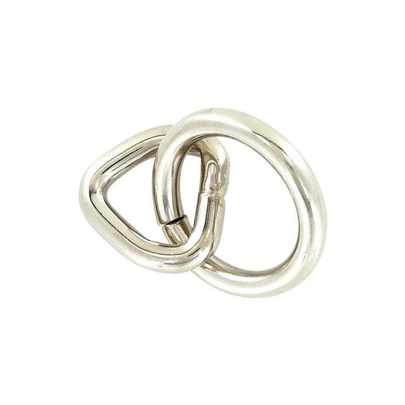 1″ Shiny Nickel, Loop & Ring, Steel, #L-3140
