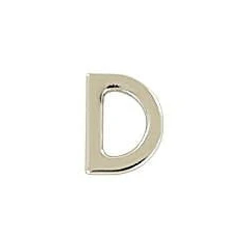 3/16″ Shiny Nickel, Solid D Ring, Zinc Alloy, #P-3141-NIC