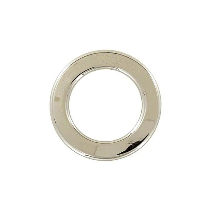 3/4″ Shiny Nickel, Flat Round Ring, Zinc Alloy, #P-3163-NP