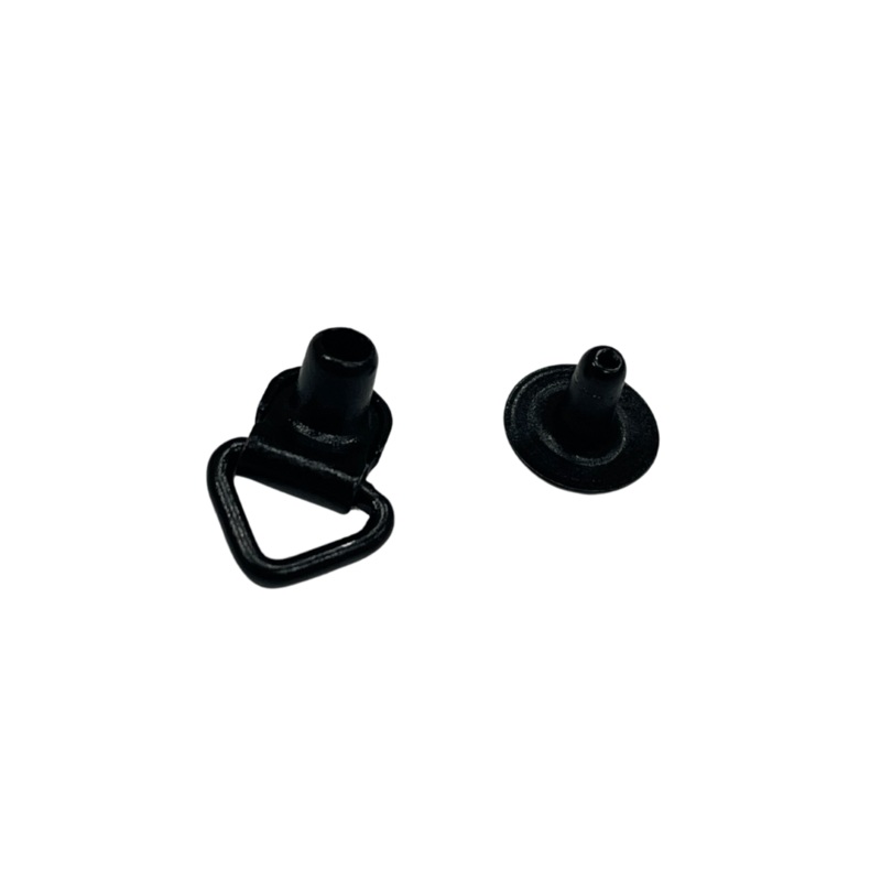 5/8″ Black, Boot Hook Loop w/Eyelet, Steel, #XBH-1