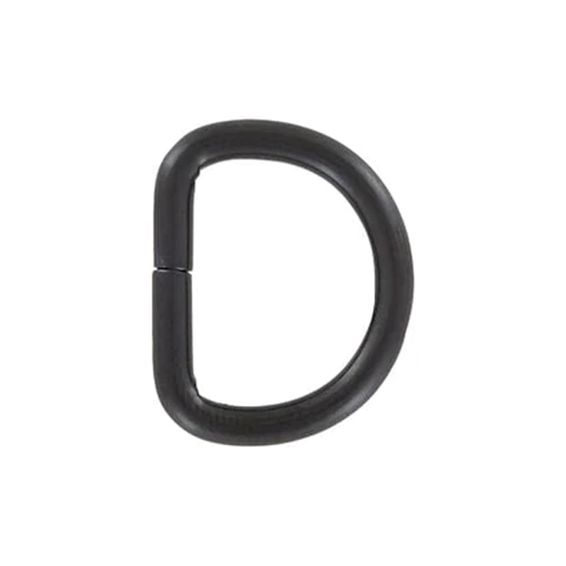 5/8″ Matte Black, Split D-Ring, Steel, #D-104-BLK