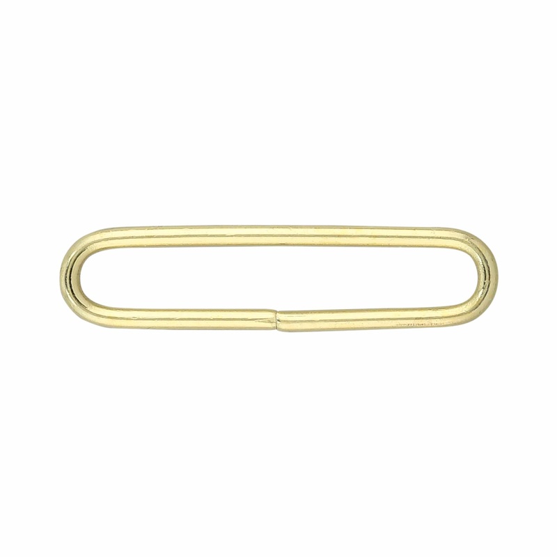 1 1/2″ Brass, Split Oval Ring, Solid Brass, #P-3246-1-1-2