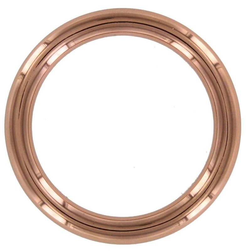 1 1/2″ Shiny Copper, Cast Round Ring, Zinc Alloy, #P-2772-CPR