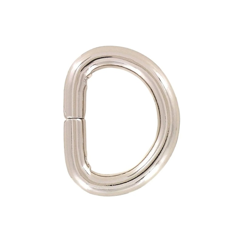 1/2″ Nickel, Split D Ring, Steel, #P-2926-NIC