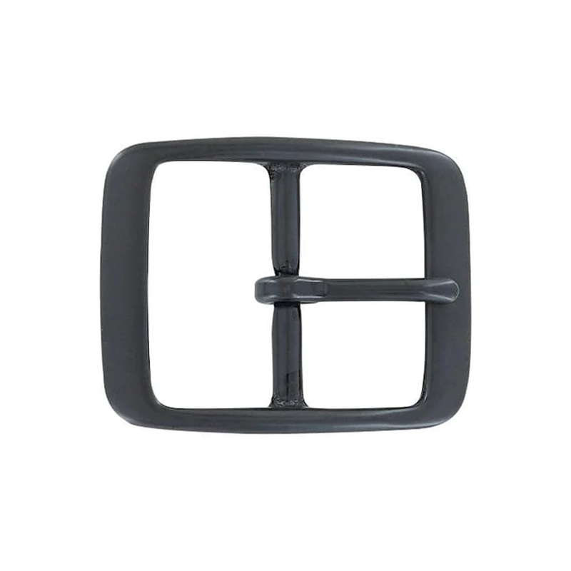 1 3/4″ Black, Center Bar Buckle, Solid Brass, #C-2130-BLK