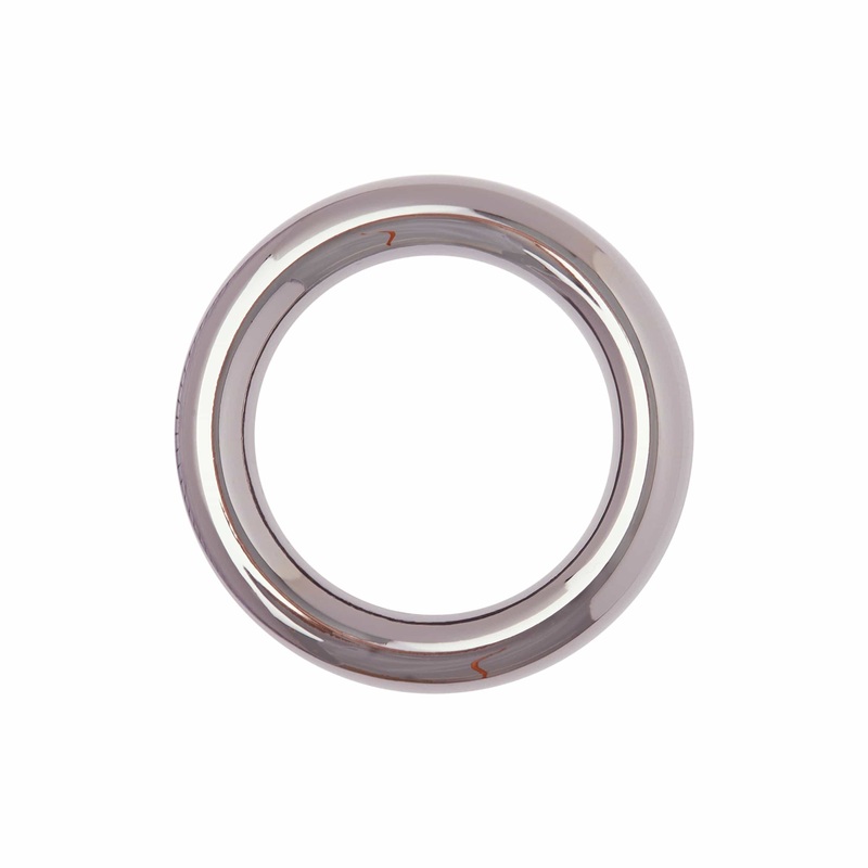 1″ Gunmetal, Cast Heavy Round Ring, Zinc Alloy, #P-2549-GUNM