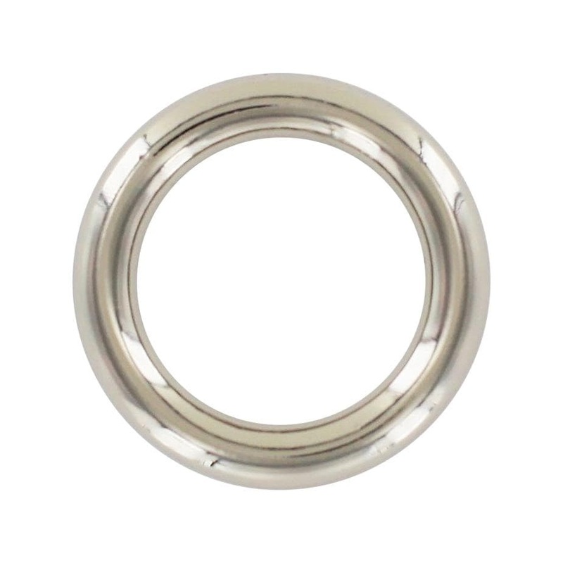 1″ Nickel, Cast Round Ring, Zinc Alloy, #P-2549-NIC