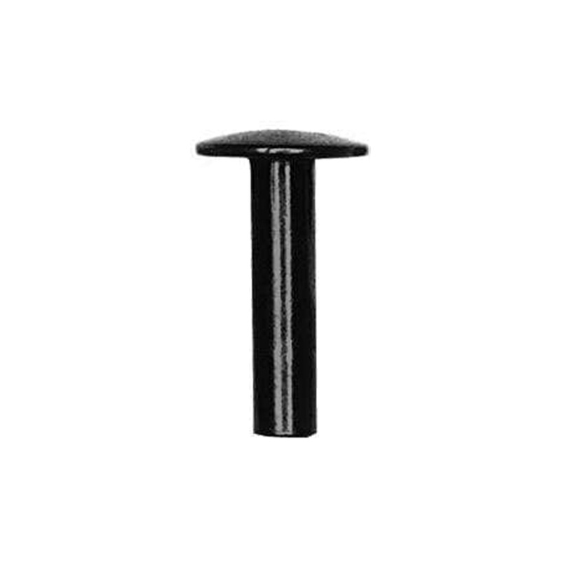 12/16″ Black, Tubular Rivet, Steel – 12 pk, #350-12-16BLK