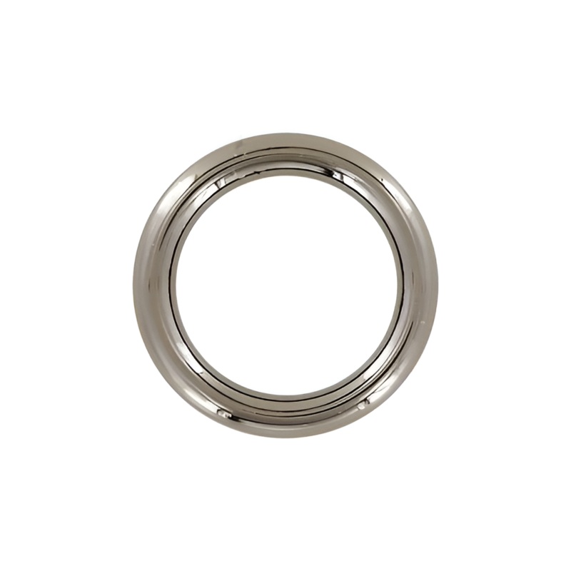 3/4″ Shiny Gunmetal, Solid Round Ring, Zinc Alloy, #P-3157-GUNM
