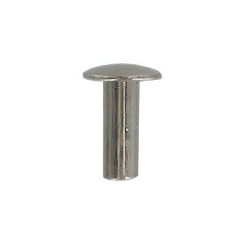 6/16″ Brass, Tubular Rivet, Steel – 24 pk, #252-6-16-BP