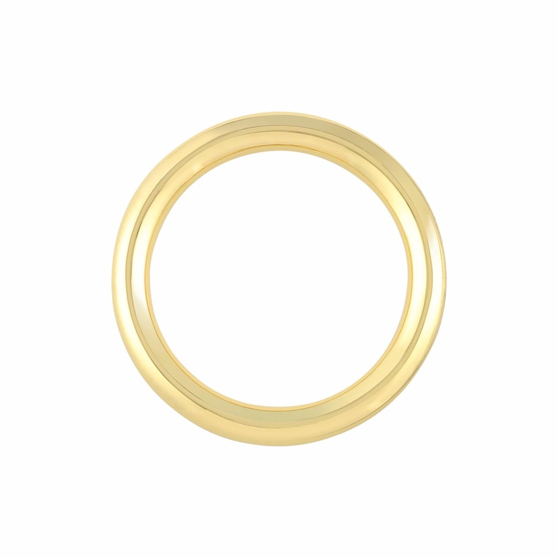 1 1/2″ Shiny Gold, Cast Round Ring, Zinc Alloy, #P-2772-GOLD
