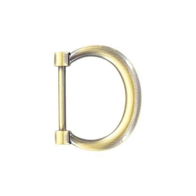 1″ Antique Brass, Decorative Dee Ring, Zinc Alloy, #P-2634-ANTB