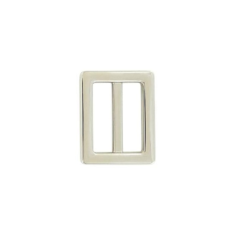 1″ Nickel, Cast Strap Tri Glide Slider, Zinc Alloy, #C-2114-NIC