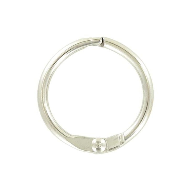 1″ Nickel, Hinged Binder Ring, Steel, #L-3146
