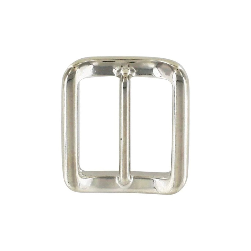 1″ Shiny Nickel, Cast Concave Tri Glide Buckle, Zinc Alloy, #P-2833