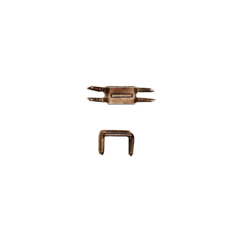 #10 Antique Brass, YKK 4-Prong Bottom Stop, Zinc Alloy – PK10, #10M-4P-ANTB