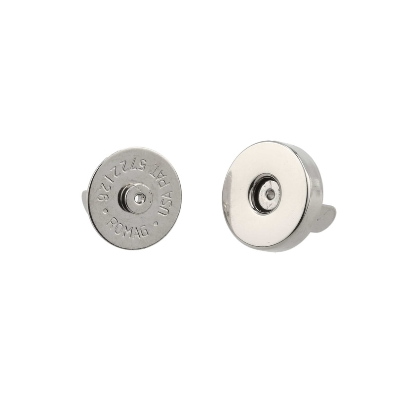 18mm Nickel, Thin Profile Magnetic Snap, Steel, #P-2364-NP