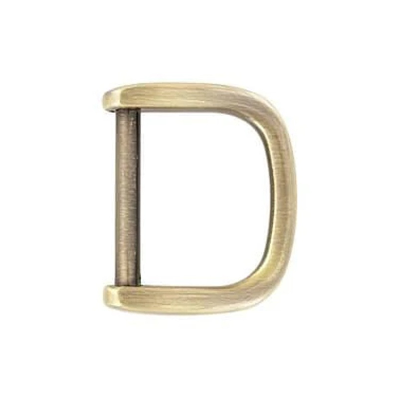 5/8″ Antique Brass, Solid D Ring, Zinc Alloy-PK5, #P-2639-ANTB