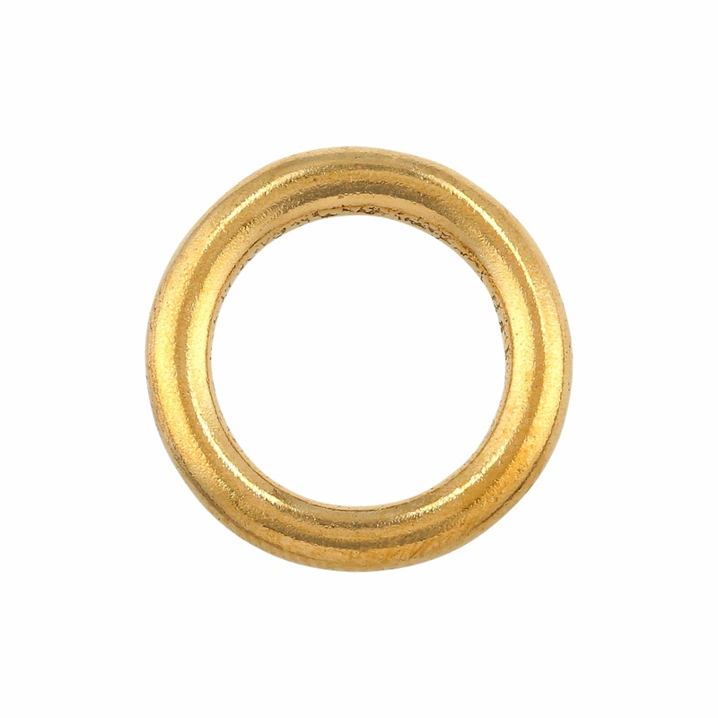 5/8″ Shiny Brass, Solid Round Ring, Solid Brass, #P-3050