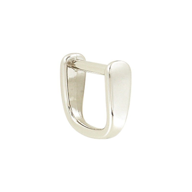 5/8″ Shiny Nickel, Solid D Ring, Zinc Alloy-PK5, #P-2639-NIC
