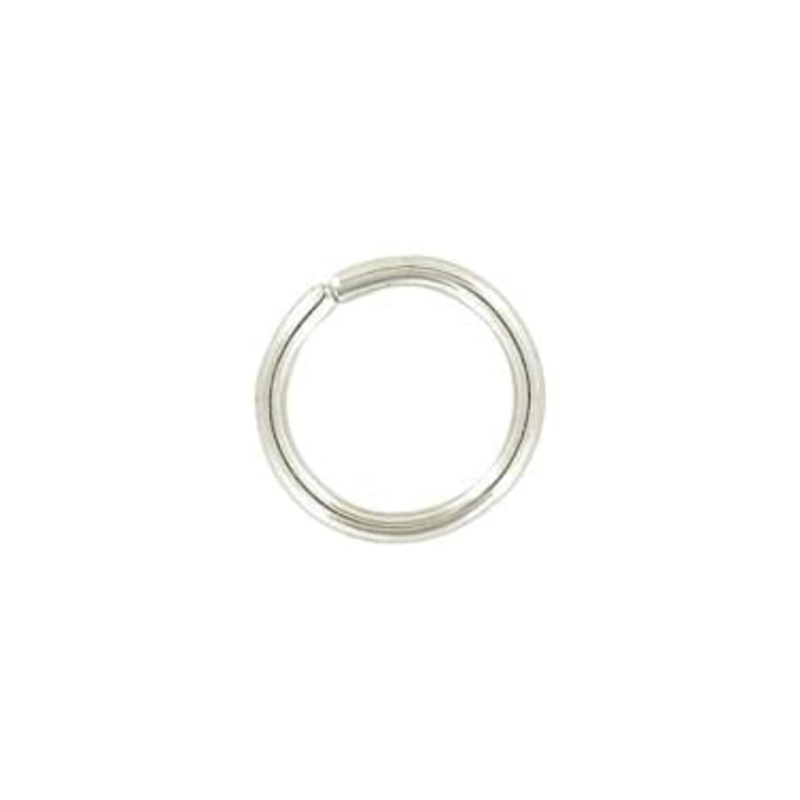 5/8″ Shiny Nickel, Split Round Ring, Steel, #A-4-NP