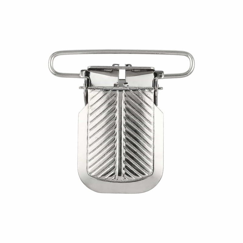 1 1/2″ Nickel,  Suspender Clip, Steel, #C-1269-112-NP