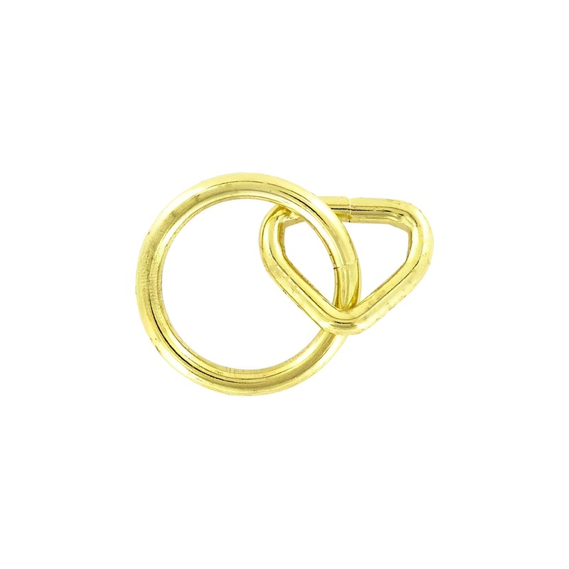 1 1/2″ Shiny Brass, Loop & Ring, Steel, #L-1934