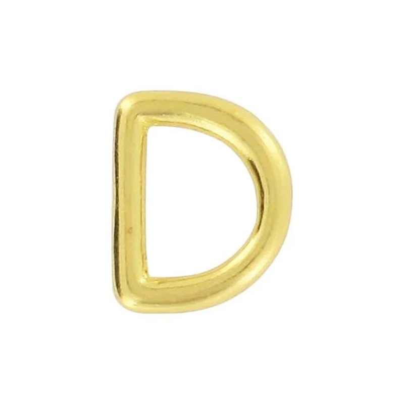 1/2″ Shiny Brass, Cast D Ring, Solid Brass, #P-1935