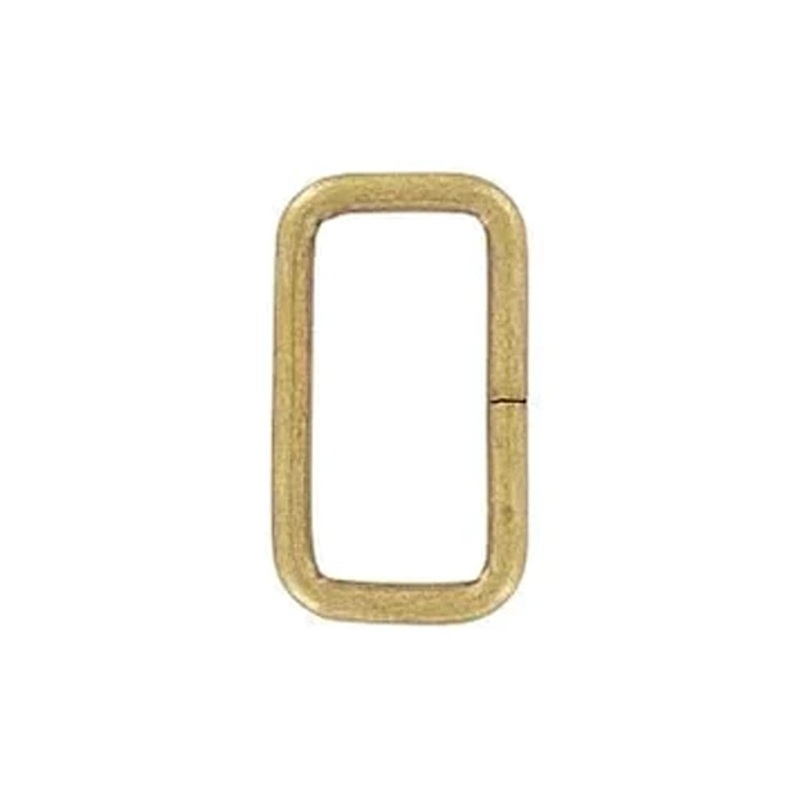 1″ Antique Brass, Split Rectangular Ring, Steel, #C-25-1-ANTB