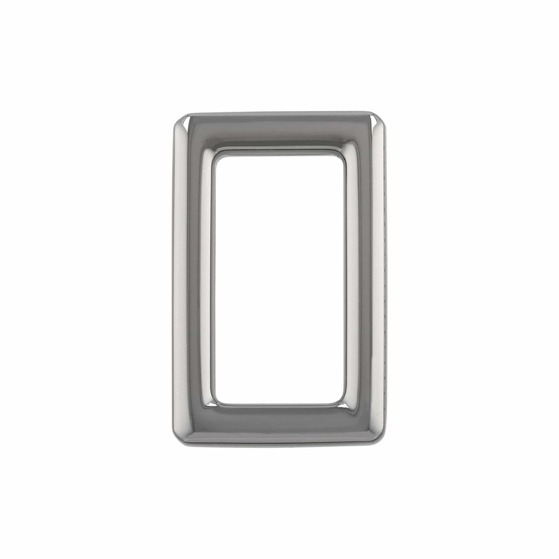 1″ Gunmetal,  Rectangular Ring, Zinc Alloy, #P-3113-GUNM