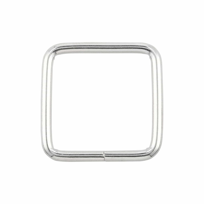 1″ Nickel, Square Welded Ring, Steel, #P-2321