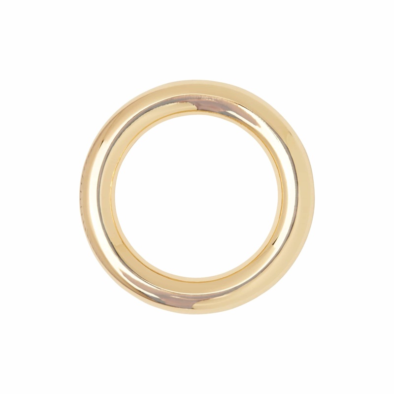 1″ Shiny Gold, Cast Heavy Round Ring, Zinc Alloy, #P-2549-GOLD