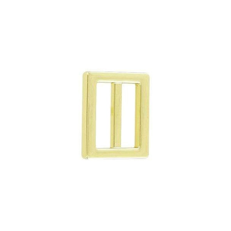 1″ Shiny Gold, Cast Strap Tri Glide Slider, Zinc Alloy, #C-2114-GOLD